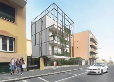 New small building in via Vesco with parkings and terraces