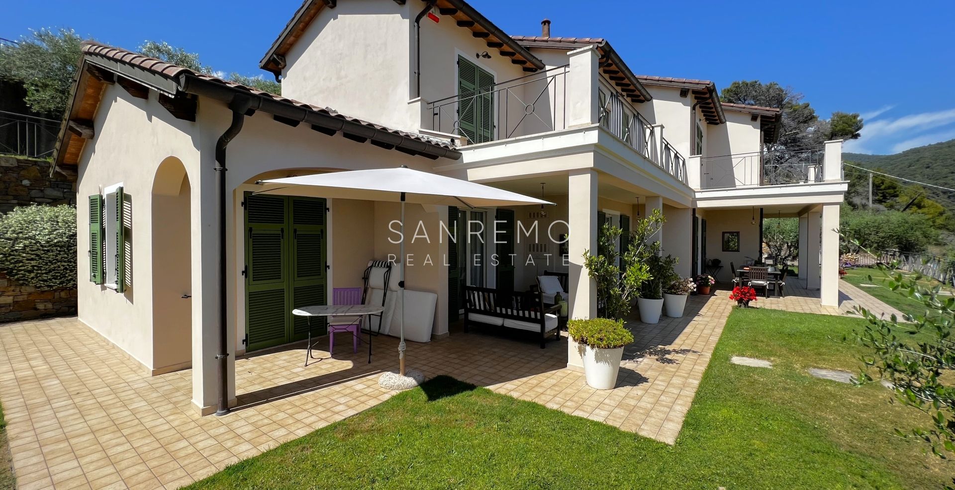 Villa with sea view on the first hill of Bordighera – Elegance, comfort, and breathtaking scenery