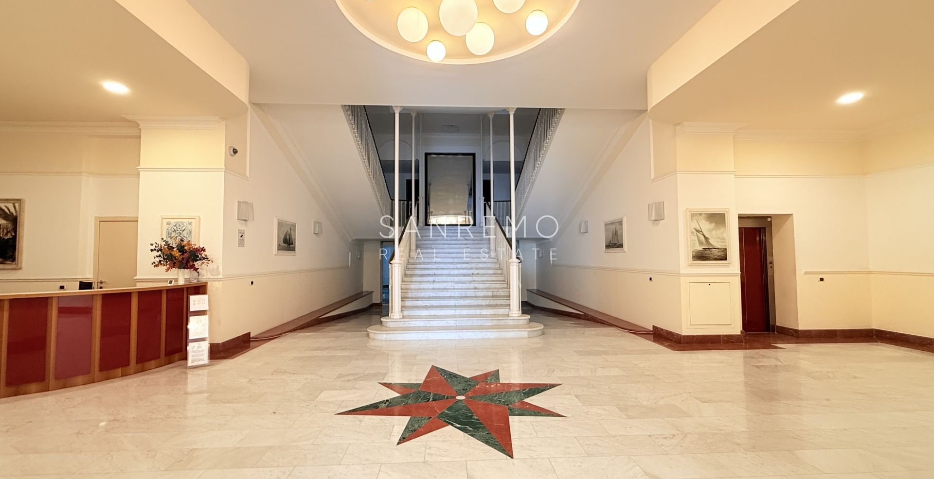 Penthouse in Ospedaletti with heated indoor swimming pool