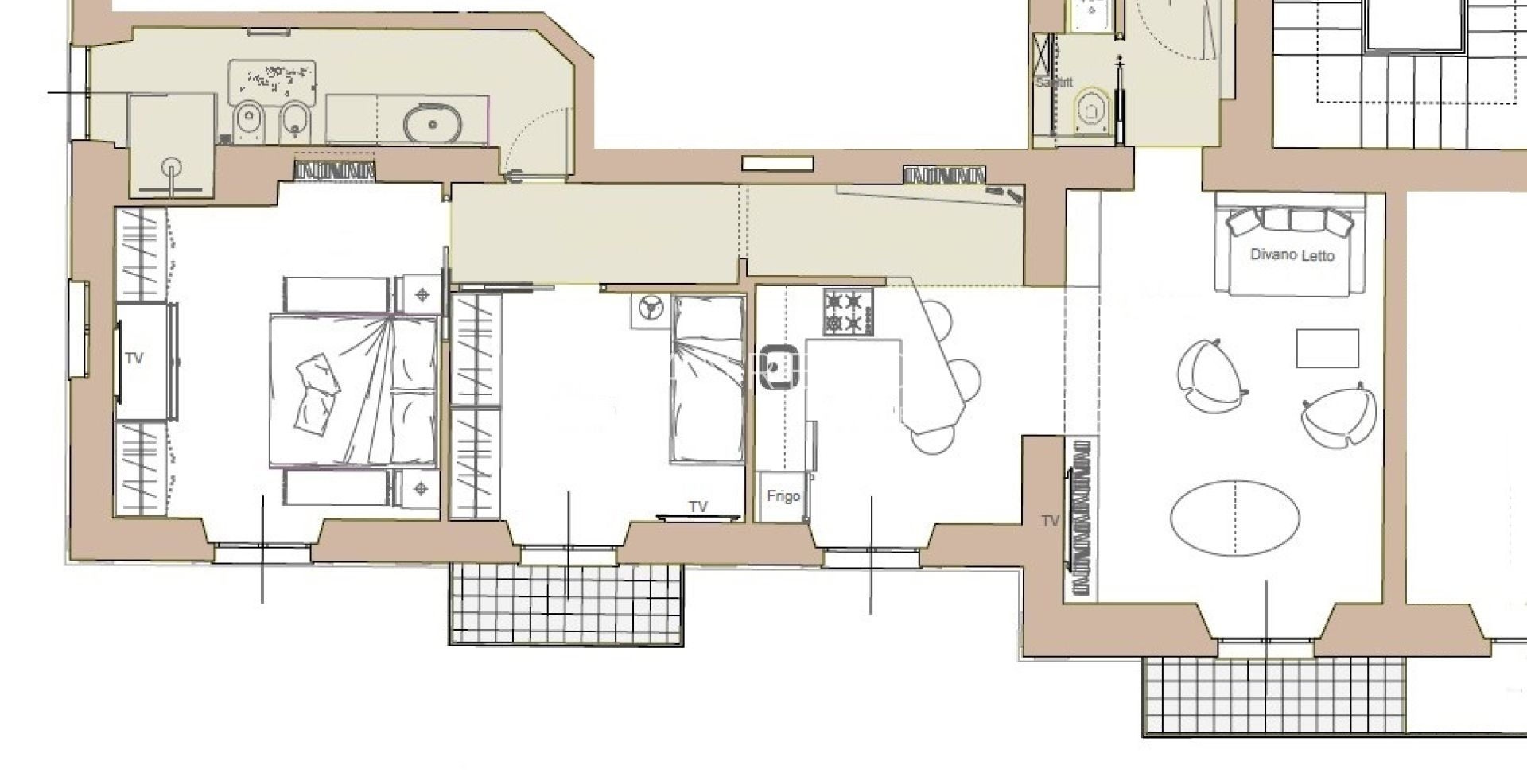 Modern New Apartment with Sea View, Balcony and Private Parking