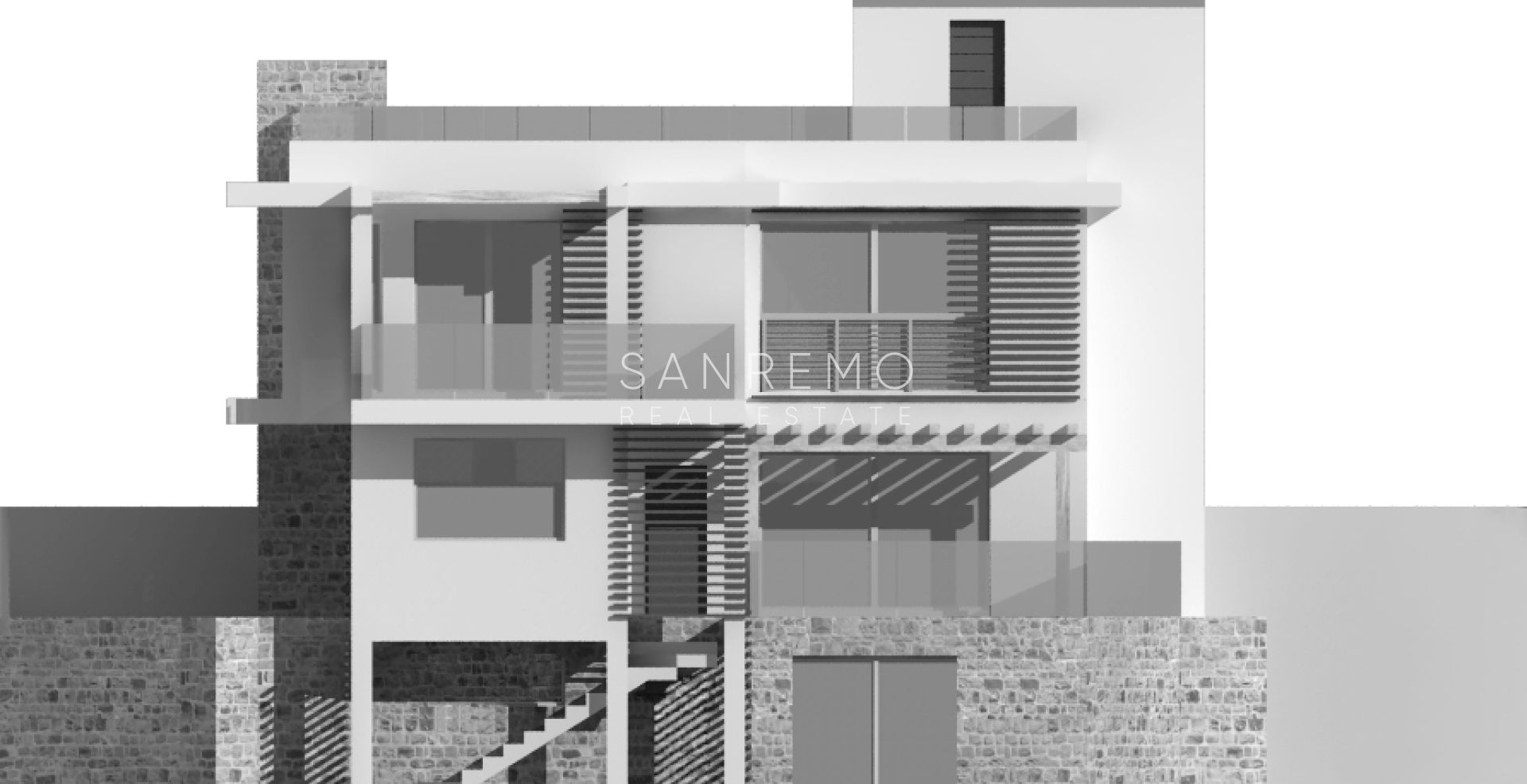 Exclusive plot with approved project and sea view