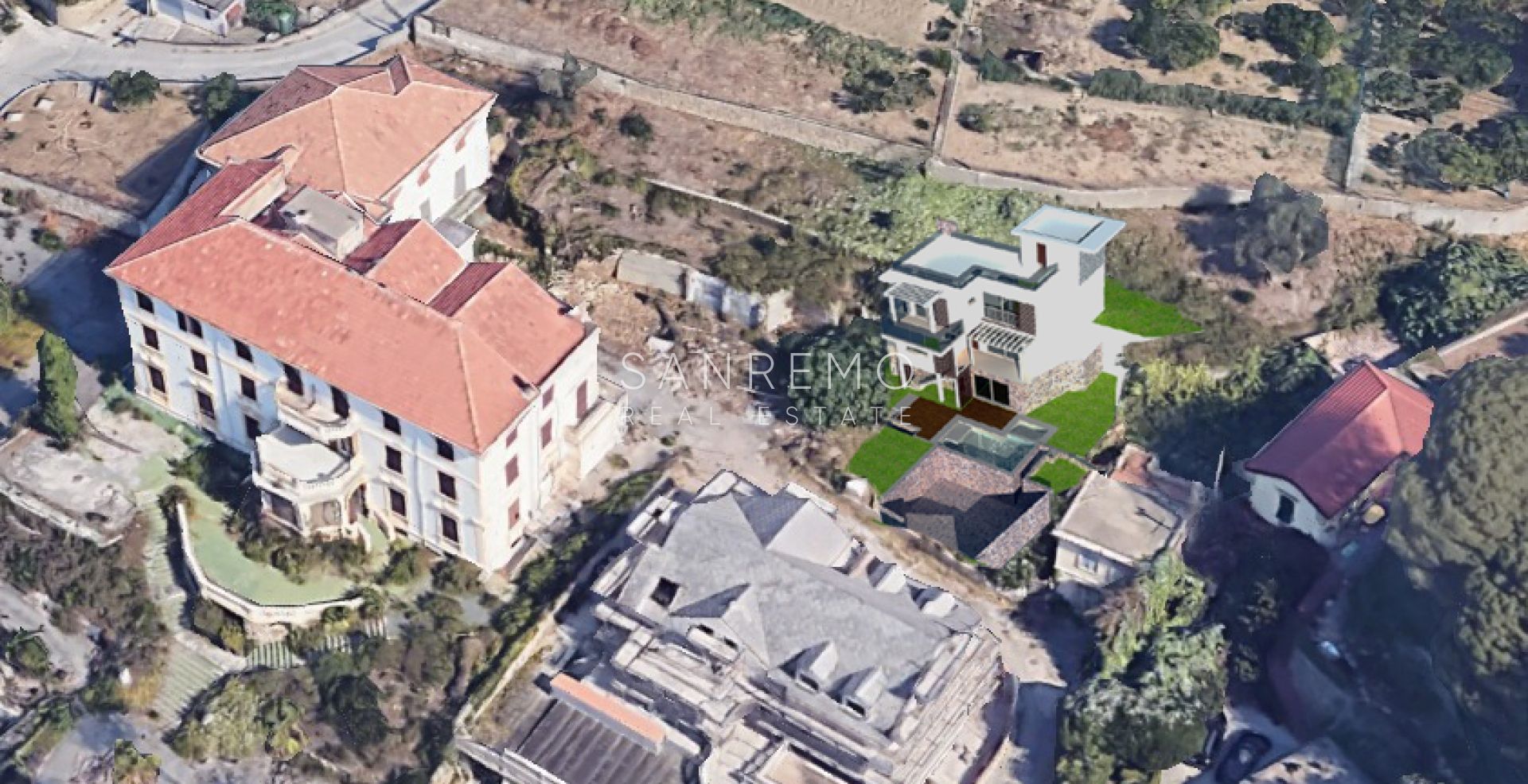 Exclusive plot with approved project and sea view