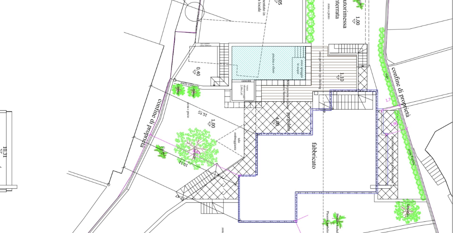 Exclusive plot with approved project and sea view
