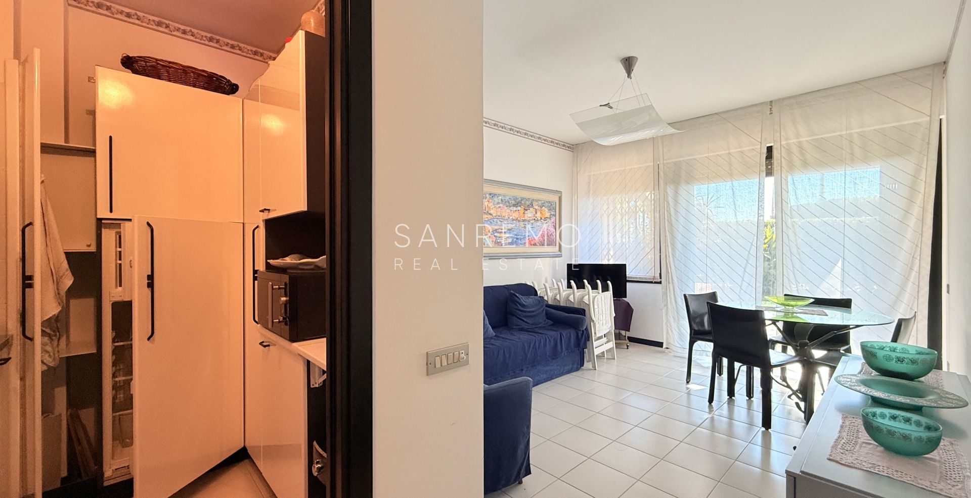 Three-room apartment by the sea in an elegant complex with a swimming pool