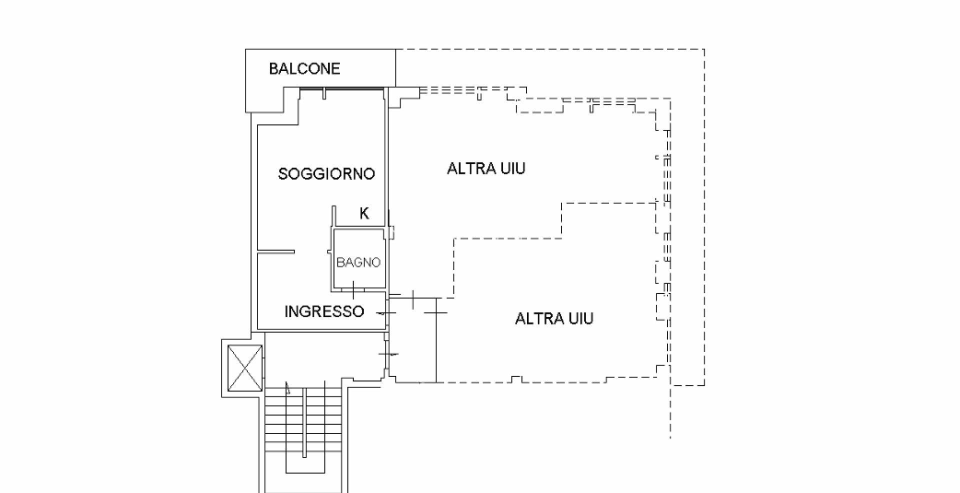 Spacious studio apartment with a terrace just a few steps from the Casino