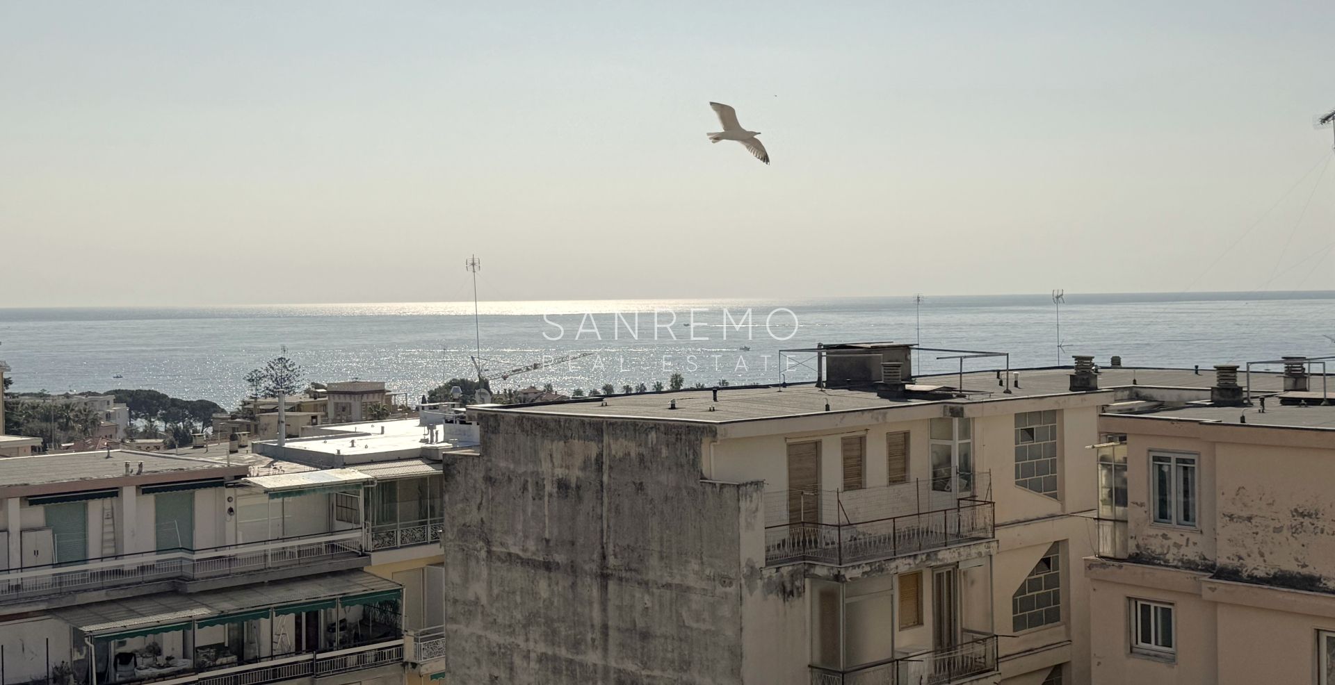 Bright apartment with sea view, just a few steps from Villa Ormond