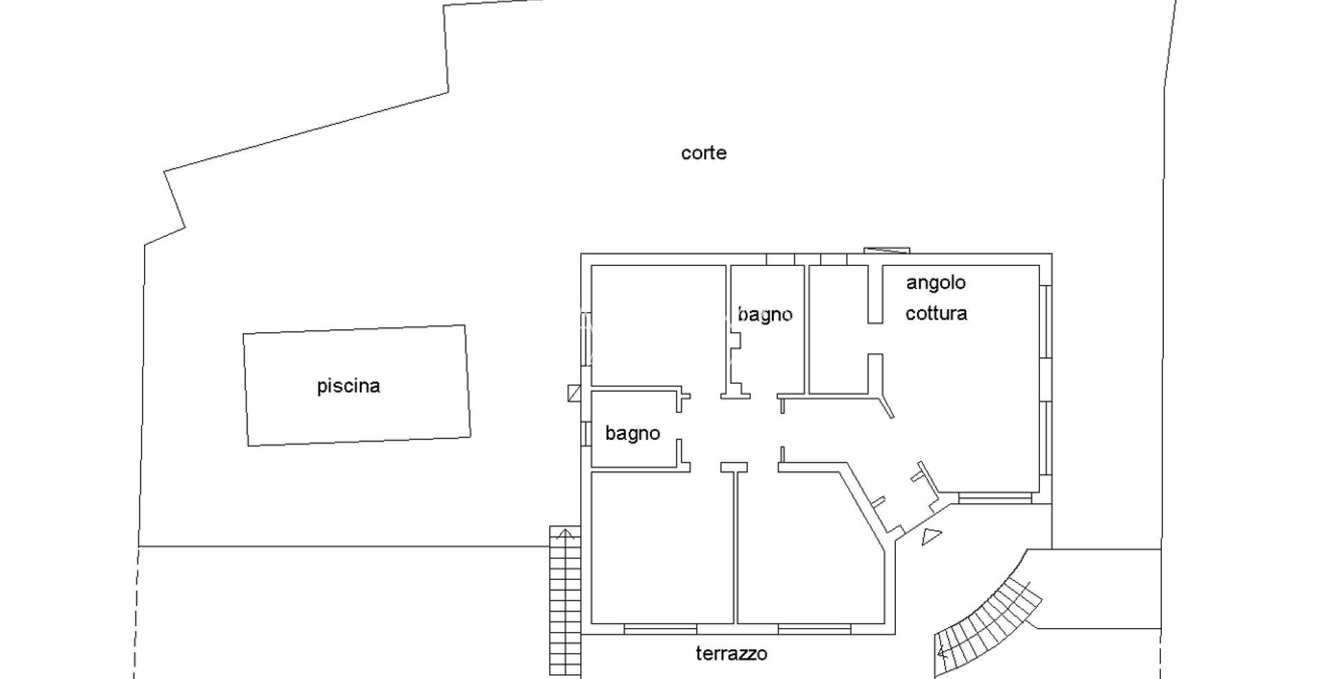 Villa on the first hill of Sanremo with swimming pool