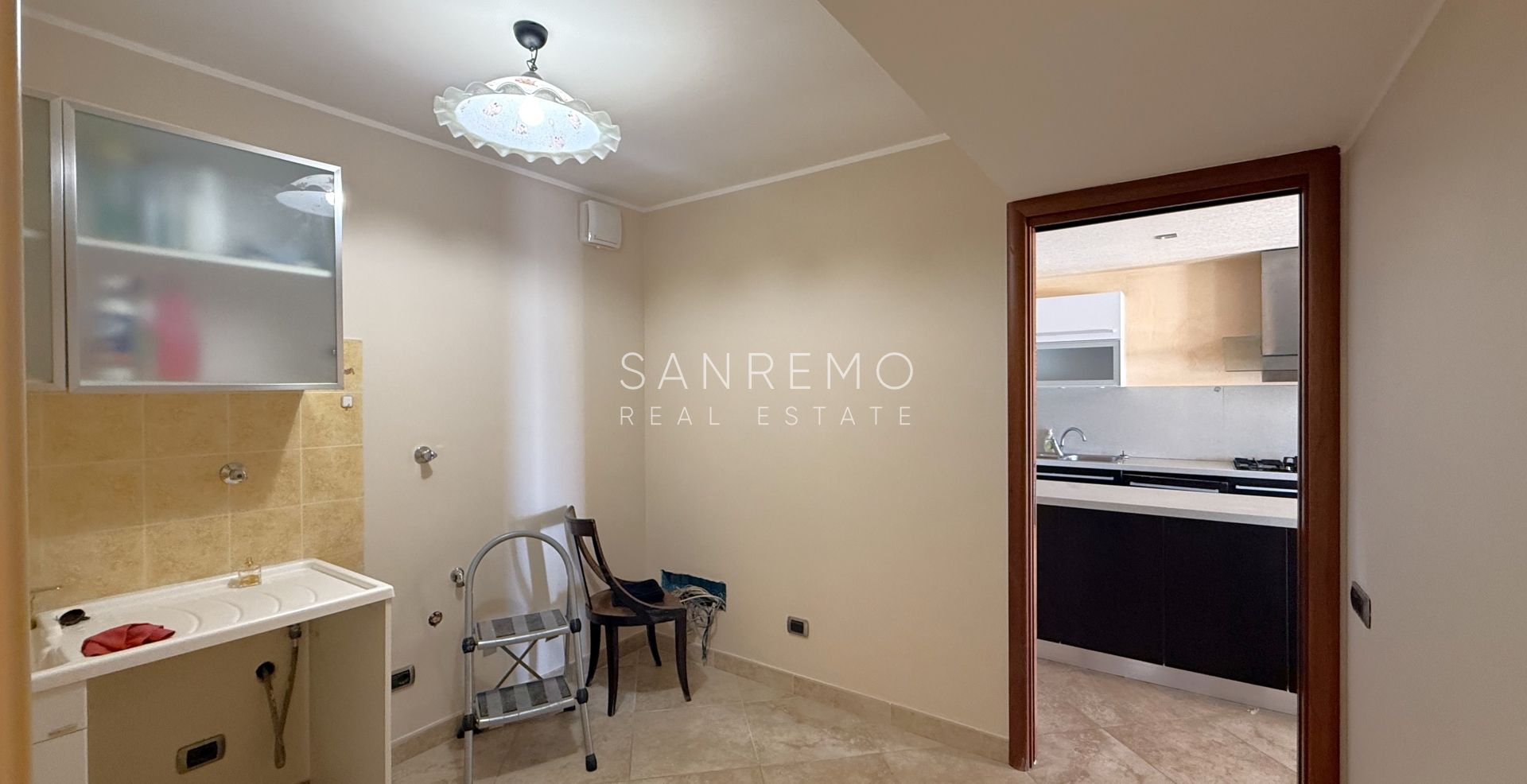 Beautiful villa surrounded by greenery with swimming pool and sea view