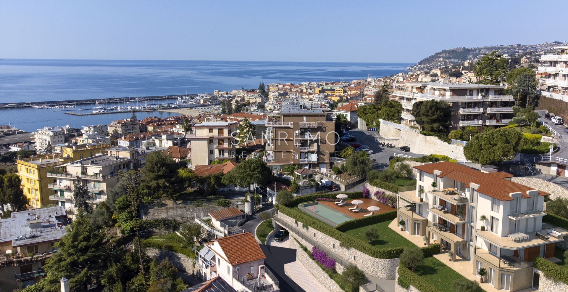 2 room apartment in new building overlooking Portosole