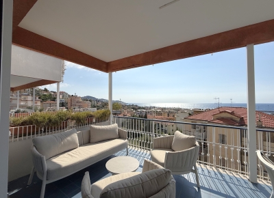Bright 2 bedroom apartment with terrace and sea view