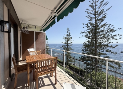 Bright one-bedroom apartment with a spacious terrace directly overlooking the sea